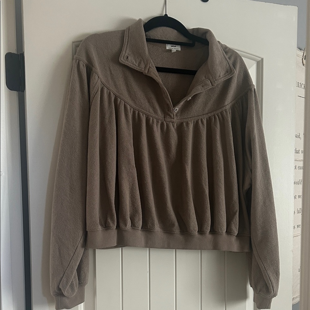 Aerie Beige Knit Top